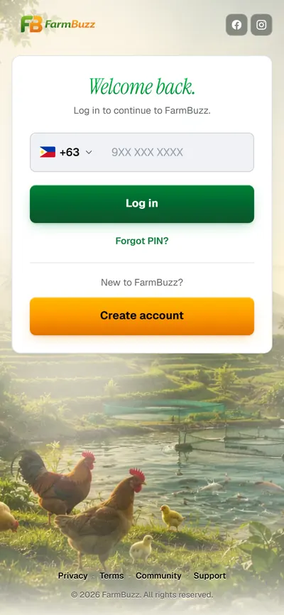 FarmBuzz on a phone.