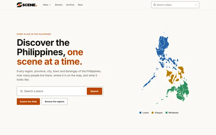 The Scene.ph front page.